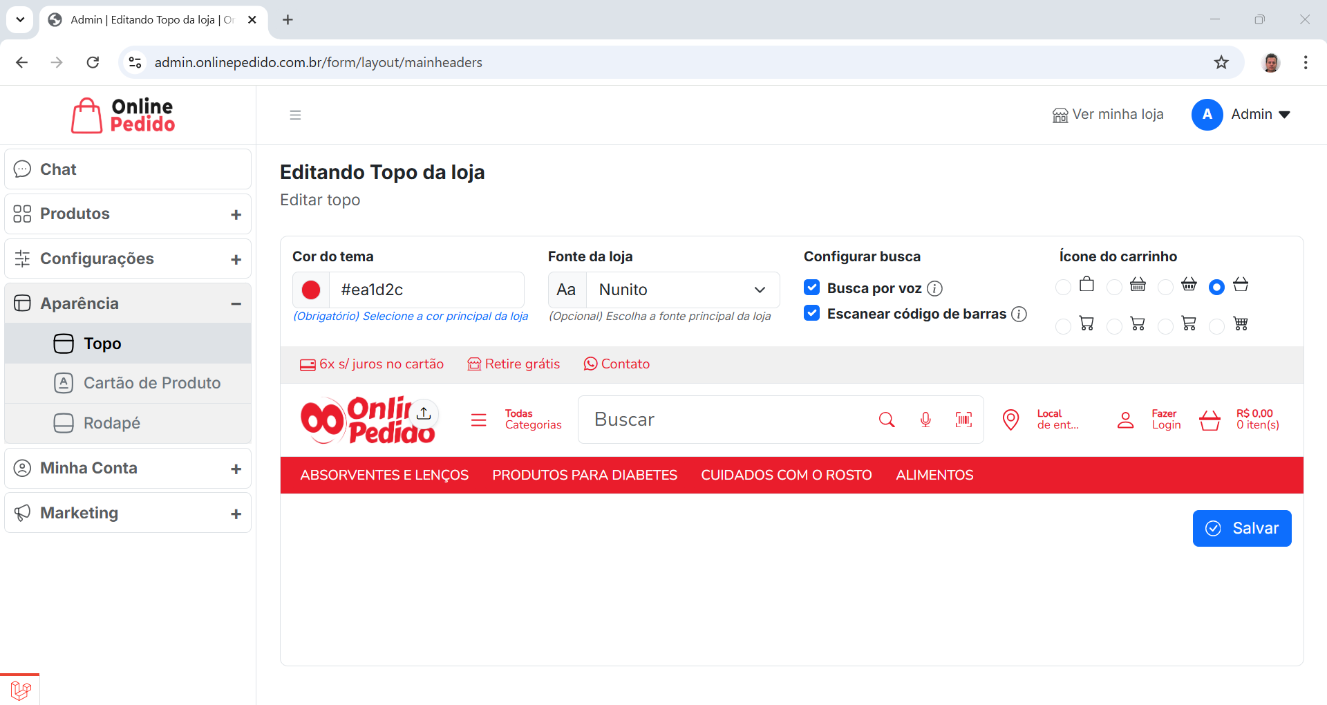 Banners personalizáveis